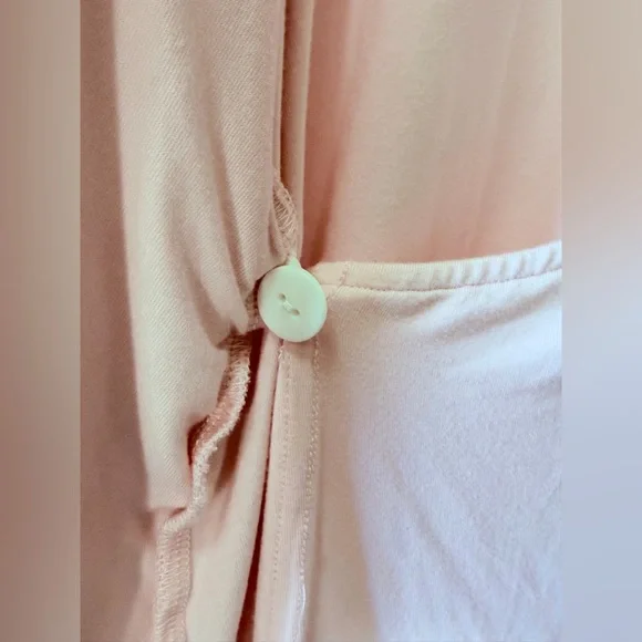 NEVER WORN Caden Lane Pearl Pink Bamboo Knit Maternity Robe - Picture 4 of 7